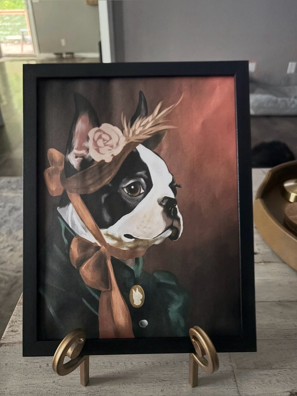 The American Lady - Boston Terrier Framed 8x10 Art Print by Brian Rubenacker